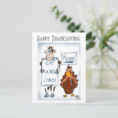 Gelieve Thanksgiving Uitnodiging Briefkaart (Staand voorkant)