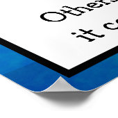 Gelieve uw gezichtsmasker aan te passen poster (Hoek)