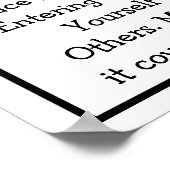 Gelieve uw gezichtsmasker aan te passen poster (Hoek)