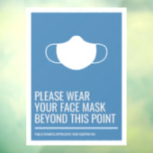 Gelieve uw mondmasker te dragen venstersticker raamsticker (Vel 3)