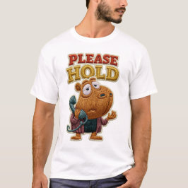 Gelieve Vast te Houden Grappige Capybara Borduurpa T-shirt