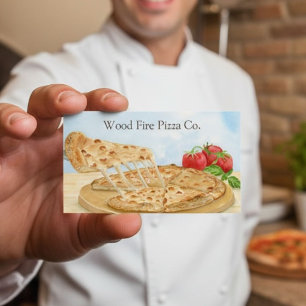 Geligerige Pizza Verjaardag Visitekaartje