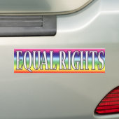 GELIJE RECHTEN BUMPERSTICKER (Op auto)