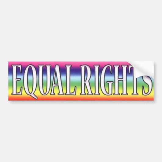 GELIJE RECHTEN BUMPERSTICKER (Voorkant)