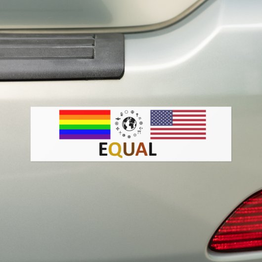 Gelijk Bumpersticker (Op auto)