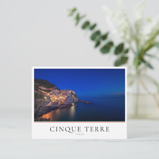 Gelijk makend in Manarola stad, Cinque Terre, Briefkaart (Staand voorkant)