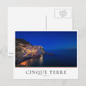 Gelijk makend in Manarola stad, Cinque Terre, Briefkaart (Voorkant / Achterkant)