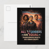 Gelijk Onder Elke Vlag Briefkaart (Voorkant / Achterkant)