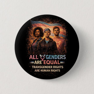 Gelijk Onder Elke Vlag Ronde Button 5,7 Cm
