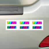 Gelijk.  Periode.  DRIE regenbooggelijkheidssticke Bumpersticker (Op auto)