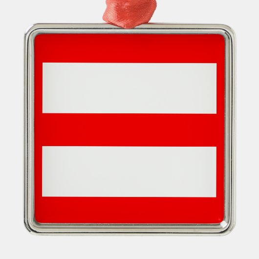 Gelijk teken metalen ornament (Voorkant)
