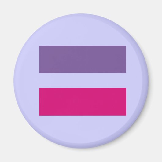 gelijk teken symbool homogelijkheid homohuwelijk b magneet (Voorkant)