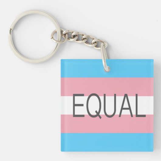 GELIJK Transgender Vlag Sleutelhanger (Voorkant)