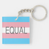 GELIJK Transgender Vlag Sleutelhanger (Achterkant)