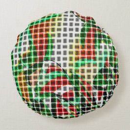 Gelijkaardig aan gevlekte mand op een grasfoto rond kussen