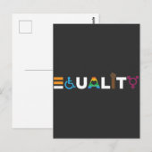 Gelijke behandeling LGBTQ Unitaire Pride Briefkaart (Voorkant / Achterkant)