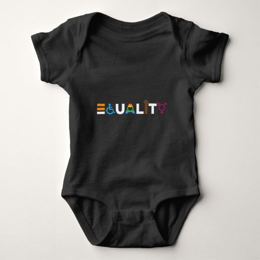 Gelijke behandeling LGBTQ Unitaire Pride Romper (Voorkant)