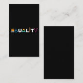 Gelijke behandeling LGBTQ Unitaire Pride Visitekaartje (Voorkant / Achterkant)