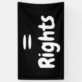 =(Gelijke behandeling) Rechten Spandoek (Verticaal)