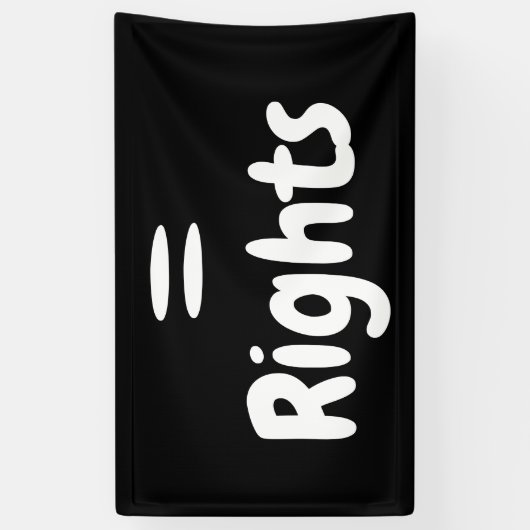 =(Gelijke behandeling) Rechten Spandoek (Verticaal)