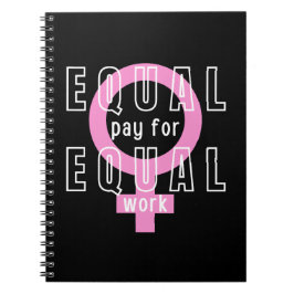 Gelijke beloning voor gelijk werk feminist notitieboek