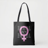 Gelijke beloning voor gelijk werk feminist tote bag (Voorkant)