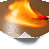 Gelijke brand foto afdruk (Hoek)