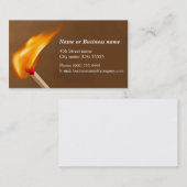 Gelijke brand visitekaartje (Voorkant / Achterkant)