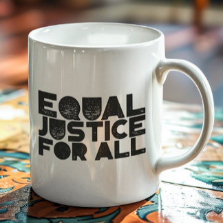 Gelijke gerechtigheid voor iedereen – Bold Stateme Koffiemok