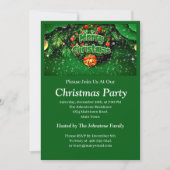 Gelijke groene kerst-gouden cellen kaart (Voorkant)