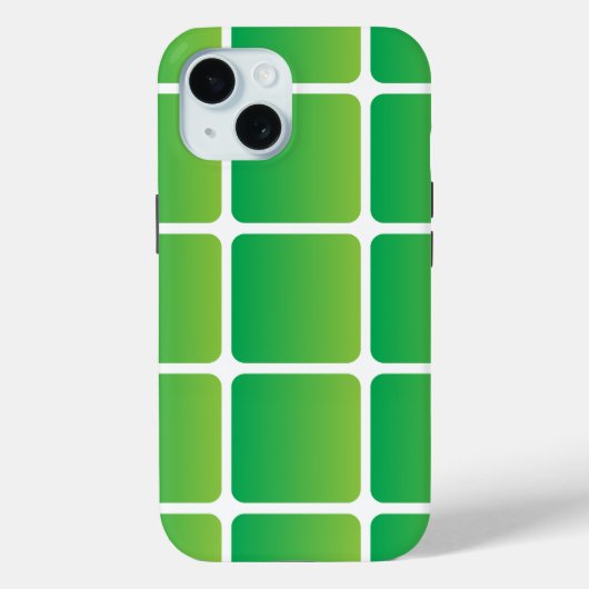 Gelijke groene vierkanten Case-Mate iPhone case (Achterkant)