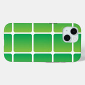 Gelijke groene vierkanten Case-Mate iPhone case (Achterkant (horizontaal))