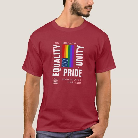 Gelijke kansen Maart voor Eenheid en Pride T-shirt (Voorkant)