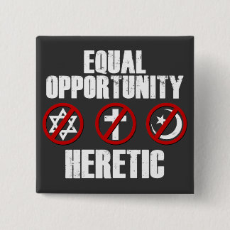 Gelijke kansen vierkante button 5,1 cm