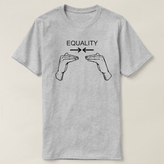 Gelijke kansen voor mannen en vrouwen t-shirt (Design voorkant)