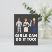 Gelijke kansen voor vrouwen Sterke Vrouw Briefkaart (Staand voorkant)