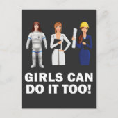 Gelijke kansen voor vrouwen Sterke Vrouw Briefkaart (Voorkant)