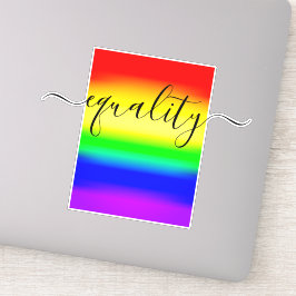 Gelijke LGBT Rainbow Pride Ombre gradiënt Sticker