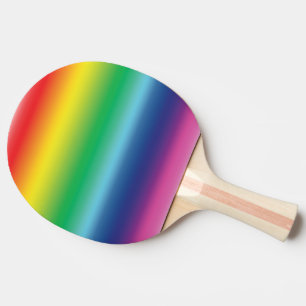 Gelijke lgbtq-regenbooghomopijnkleuren - tafeltennisbatje