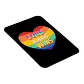 Gelijke liefde wint altijd. Rainboogkleur. Magneet (Rechterzijde)