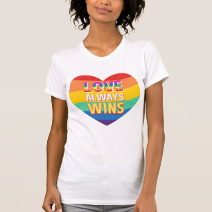 Gelijke liefde wint altijd. Rainboogkleur. T T-shirt