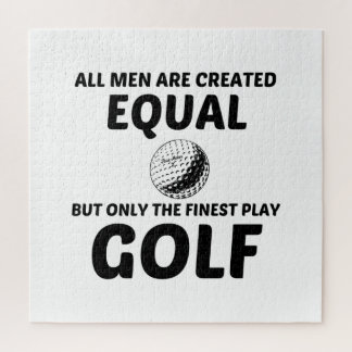GELIJKE mannen CREËER, MAAR DE STERKSTE PLAY GOLF Legpuzzel