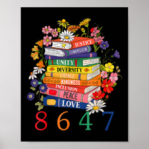 Gelijke Rechten Boek Bloem 8647 Vrouwenrechten Fem Poster