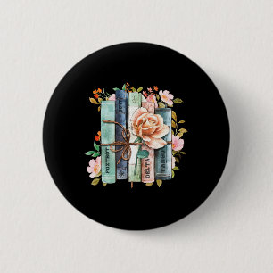 Gelijke rechten Boek Bloem Anti Trump Feministisch Ronde Button 5,7 Cm