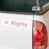 Gelijke rechten bumpersticker (Op Truck)