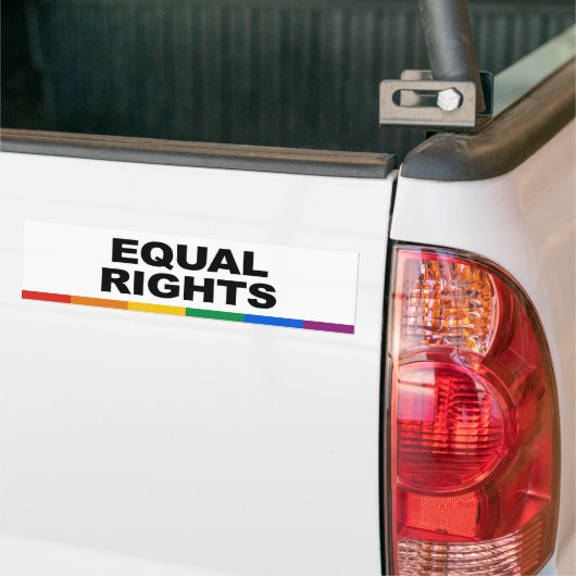Gelijke rechten bumpersticker (Op Truck)
