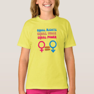 Gelijke Rechten Gelijke Stem Feministisch Gelijkh T-shirt