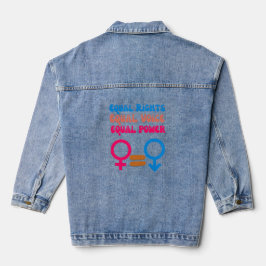Gelijke Rechten Gelijke Stem Feministische Gelijkh Denim Jacket
