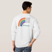 Gelijke rechten - Het is geen Pie / PRIDE T-shirt (Achterkant volledig)
