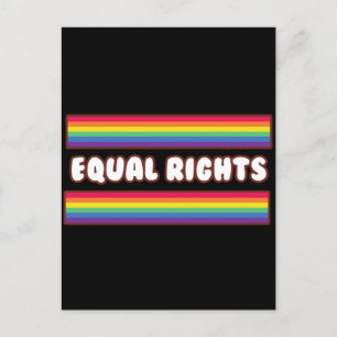 Gelijke rechten. LGBT+ trots. regenboog vlag Kaa Briefkaart